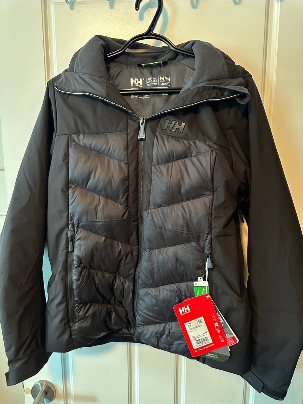 Helly Hansen Black Women's Insulated Hooded Ski Jacket. Bellissimo Jacket